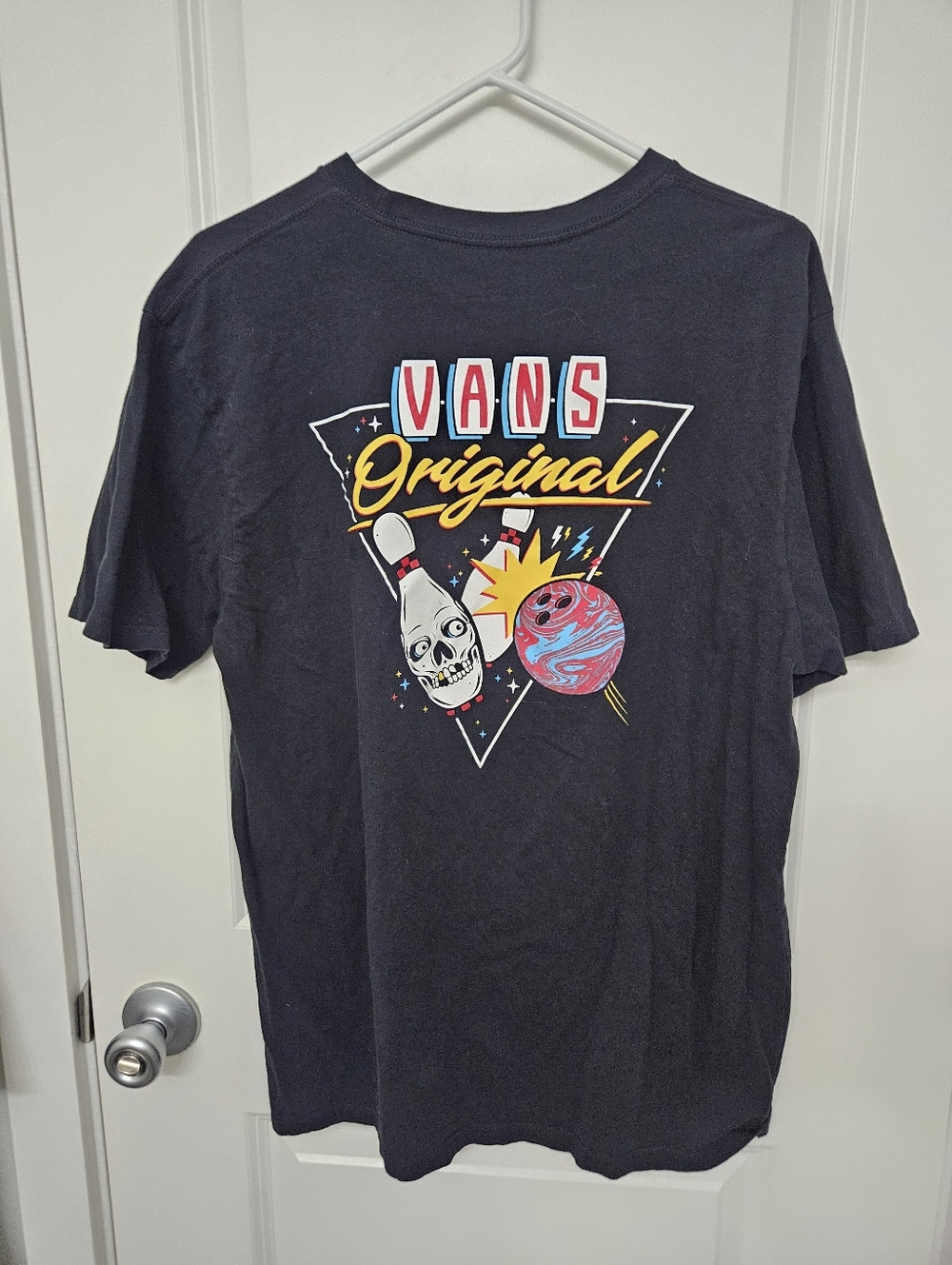Vans Black Graphic Tee with Bowling Ball Large - Picture 5 of 5